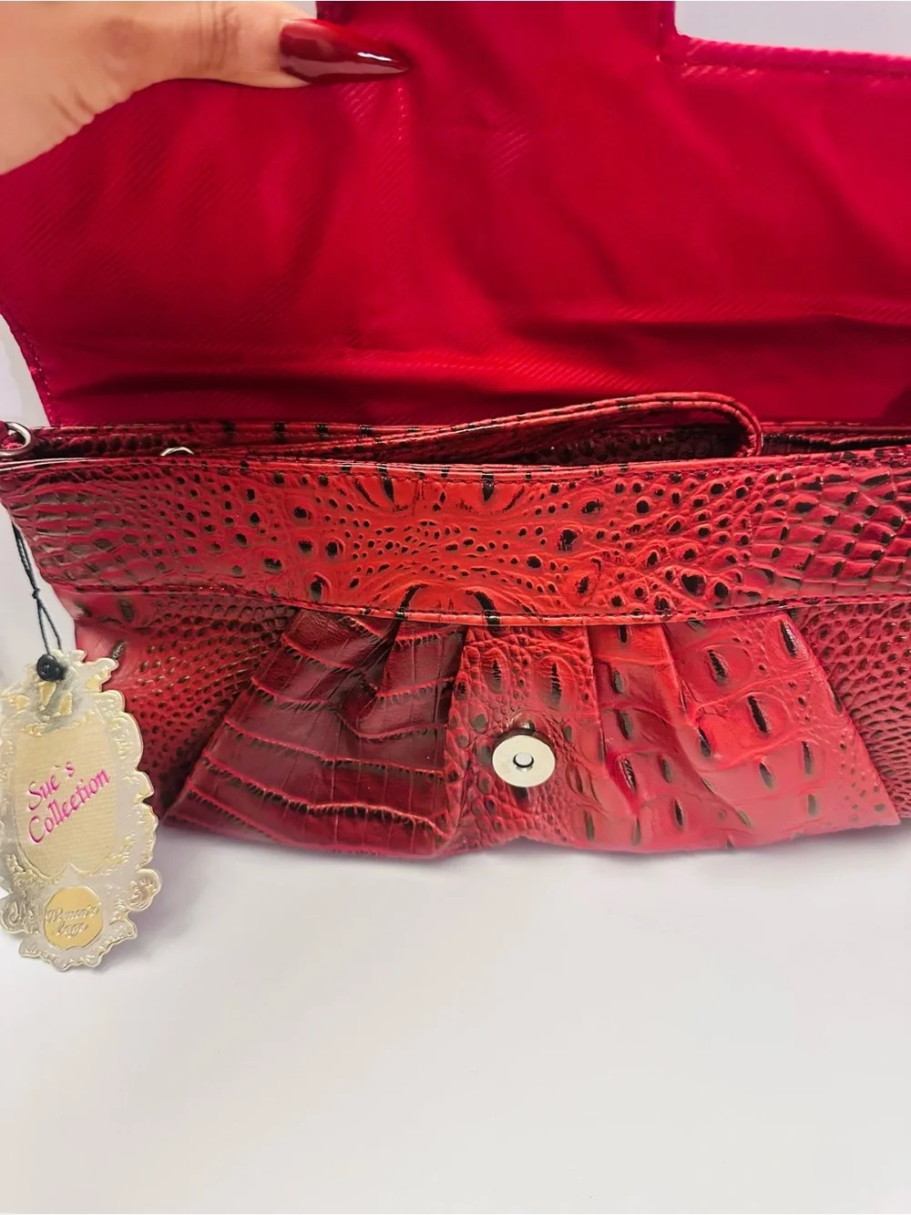 NWT Red Brighton Inspired Sue’s Collection Clutch/Purse/Handbag